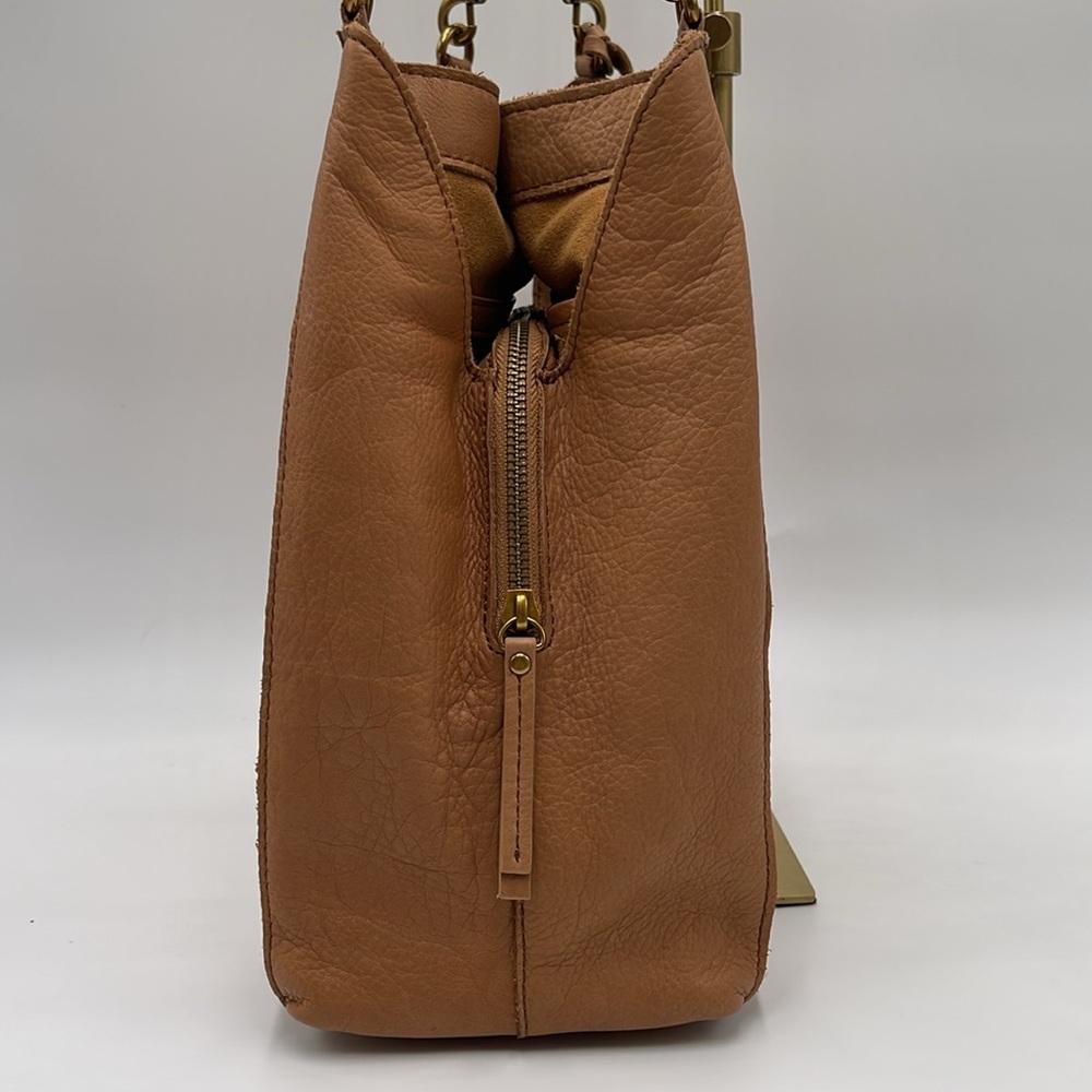 American Leather Co. Shoulder Bag - Caramel Brown 100% Leather - Double Straps - Picture 8 of 16